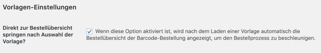 2. Einrichtung des Plugins — Bildschirmansicht